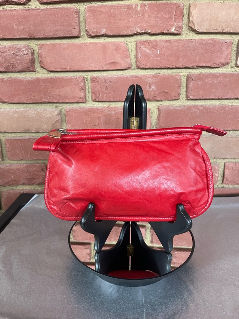 🔥JIL 🔥SANDER 🔥Red 🔥Women’s Leather Clutch Bag🔥